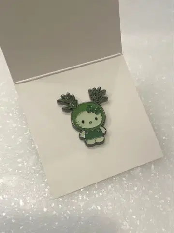 오사카 간사이 엑스포 일본관 한정판 공식 핀 배지 헬로키티 콜라보 히지키