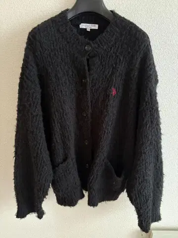 U.S. POLO ASSN. 블랙 가디건 L