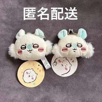 치이카와 마스코트 거울 x 미니 가마구치 파우치 모몽가