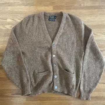 60s 빈티지 모헤어 가디건 브라운