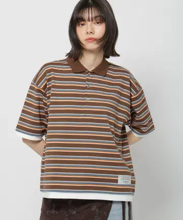 [ WILLIAM B. ELIOTT ] 멀티 보더 옷깃 풀오버