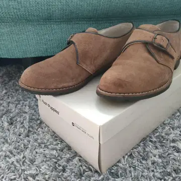HashPuppies 스웨이드 신발 베이지 계열 브라운 23cm