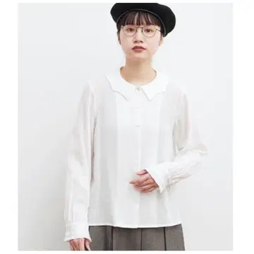 fig London witch 플리츠 소매 블라우스