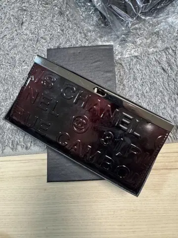 여성용 다크 브라운 접이식 지갑