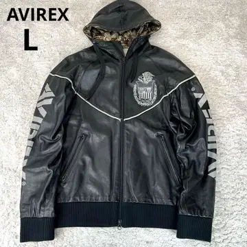 AVIREX 아비렉스 양가죽 가죽 자켓 블랙 L 사이즈
