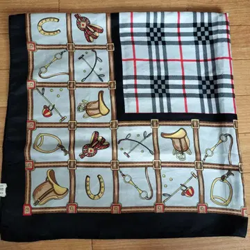 이탈리아제 마구 모티브 대형 스카프