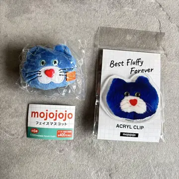 mojojojo 페이스 마스코트 아크릴 클립 nicky 2개 세트