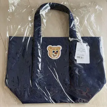 미사용 새상품 러브리 와펜 토트백 네이비