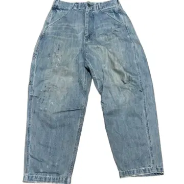 LIBERAIDERS DENIM PAINTER SARROUEL PANTS