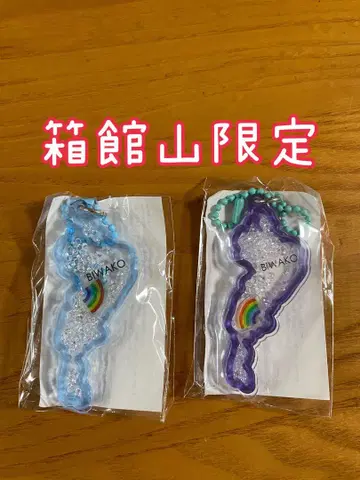 미사용 새상품 2개 세트 하코다테야마 한정 비와코 아크릴 키링 인기