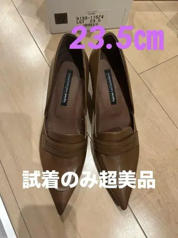 브라운 하이힐 펌프스