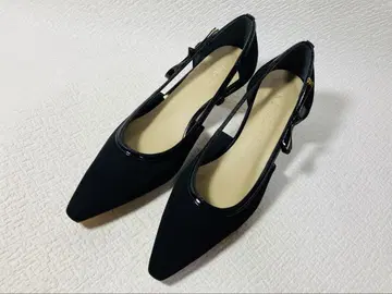 SH97 새상품 Le Talon 5cm 사이드 오픈 리본 펌프스 24.0