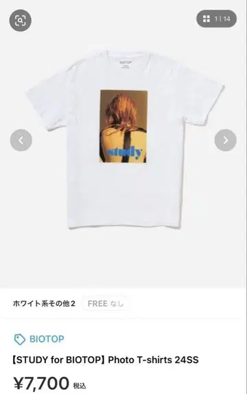 [ STUDY for BIOTOP ] Photo T-shirts 24SS