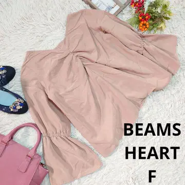 새상품급 BEAMSHEART 셔츠/블라우스 (S 상당) 더스티 핑크/V넥