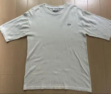 LACOSTE 라코스테 화이트 반팔 썸머 니트 T셔츠 화이트