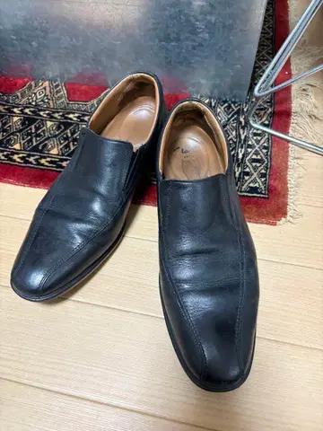 클락스 비즈니스 슈즈 블랙 가죽 슬립온 드레스 슈즈