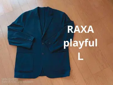 RAXA 블랙 캐주얼 자켓 L 사이즈 릴랙스 핏