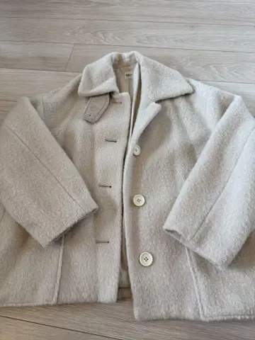 ronherman 아이보리 울 피 코트