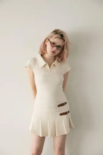 ANDMARY Luna pleats mini dress