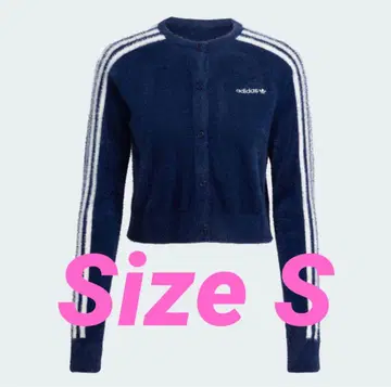 adidas 플러피 니트 가디건 나이트 인디고 리나티