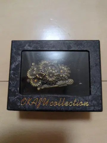 OKAYU collection 꽃 오비 고정 띠 골드