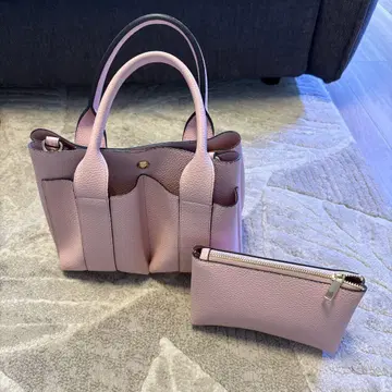 쁘띠 더블 포켓 토트백 핑크