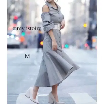 eimy istore 깅엄 체크 머메이드 원피스 M