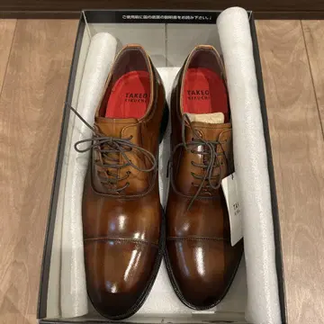 미사용 새상품 TAKEO KIKUCHI 브라운 비즈니스 슈즈 25.5cm