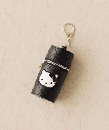 로리즈팜 [ HELLO KITTY ] 퀼팅 립 파우치 키 참