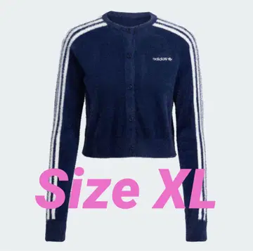 adidas 플러피 니트 가디건 나이트 인디고 리나티