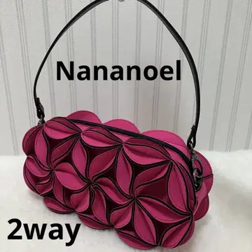 Nananoel 핑크 꽃잎 디자인 핸드백 숄더 2way 새상품급