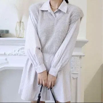 로얄 파티 셔츠 원피스