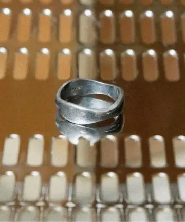 [ WYM LIDNN ] FLUX EDGE RING 실버 계열 4 14호