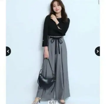 [새상품급] JUSGLITT 스웨이드 체인 벨트 팬츠 2