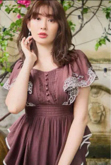 Cutwork Embroidery Angel Sleeve Dress