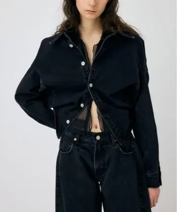 REMAKE DENIM SHIRT 자켓 블랙
