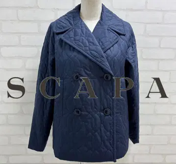새상품급 SCAPA 네이비 퀼팅 자켓