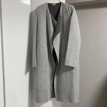 theory 롱 코트 그레이 P