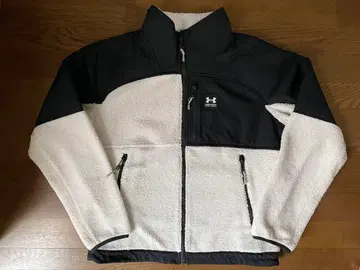 언더 아머 플리스 자켓 화이트 블랙