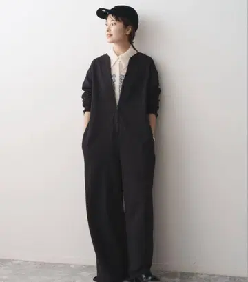 스픽 앤 스팬 쭈리 점프수트 36 블랙 올인원