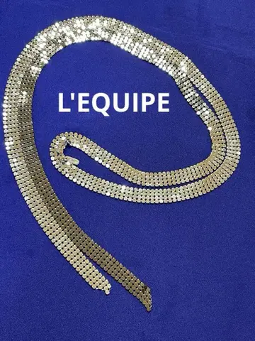 L'EQUIPE 레킵 메쉬 체인 롱 목걸이 태국 목걸이
