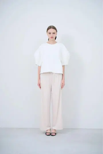 LIten Velour wide pants 아이보리 사이즈 2