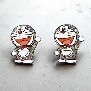 도라에몽 레인보우 핀 배지 핀즈 2개