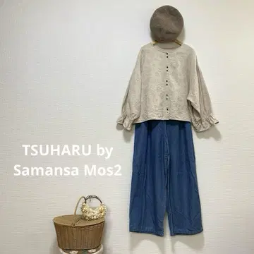 TSUHARU by Samansa Mos2 꽃 블라우스 내추럴