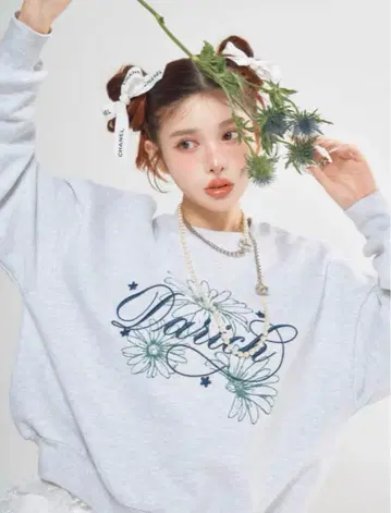 Darich 거베라 모티브 풀오버