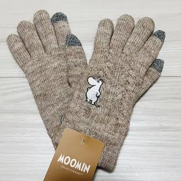 [ 새상품 ] 무민 스마트폰 대응 케이블 장갑 나가가메루 차콜