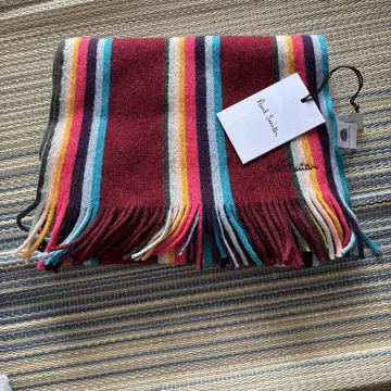 가성비 폴스미스 머플러 울 캐시미어 남성용 시그니처 스트라이프 새상품