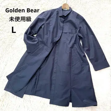 Golden Bear 골든베어 네이비 롱 코트 코튼 L