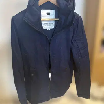 지스타 로우 후드 부착 마운틴 후드티 M 네이비