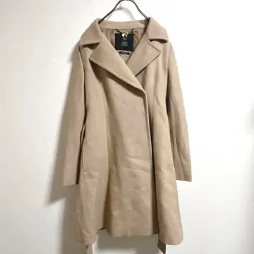 INED 이네드 심플 울 코트 베이지 사이즈 7